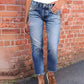 👖 Damskie Modne Obcisłe Jeansy z Przetarciami – Szykowny Look na Co Dzień! ✨🔥