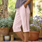 👖 Letnie Damskie Spodnie Capri z Koronkowymi Wycięciami – Lekkie Zwiewne i Pełne Wdzięku! ☀️🌸