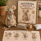 🔥 Bestseller | 🧸🎀 Zestaw do samodzielnego wykonania pluszowej myszki w stylu retro – płatność przy odbiorze