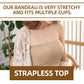 💐 Wspierający Biustonosz Bandeau – Bezprzewodowe mocne wsparcie, bezszwowy design bez ramiączek, miękka elastyczna tkanina, antypoślizgowy silikonowy pasek, wygodny na co dzień i na letnie wyjazdy ✨