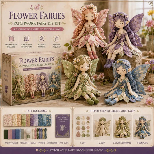 🔥OSTATNI DZIEŃ – 50% ZNIŻKI🧵Kolekcja „Fairy Patchwork” do samodzielnego wykonania