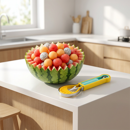 🎁 Kup 1 – drugi gratis! Wielofunkcyjny zestaw do wycinania kulek z owoców i melonów – szybka, łatwa i zabawna przekąska na lato i imprezy! 🍉🥄🍓🔪✨