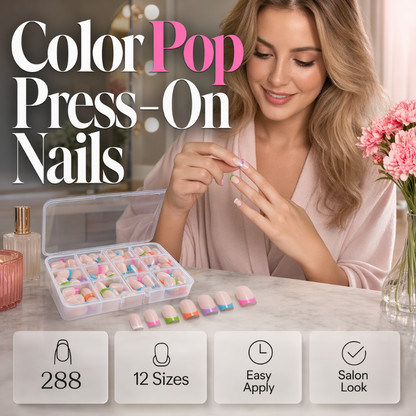 🥳2026 GORĄCA WYPRZEDAŻ🥳💞50K+ SPRZEDANYCH!💅✨ 50% ZNIŻKI!🎁 Kolorowe Paznokcie Naklejane