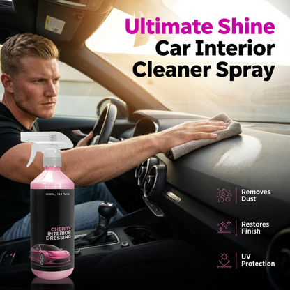 🚗50% ZNIŻKI GORĄCA WYPRZEDAŻ! 🧴Spray do Czyszczenia Wnętrza Samochodu o Zapachu Wiśni, Wielopowierzchniowy, Usuwa Kurz i Przywraca Połysk z Ochroną UV do Deski Rozdzielczej, Skóry i Plastiku