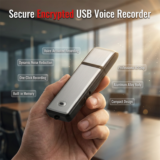 Przenośny dyktafon USB wysokiej rozdzielczości z funkcją redukcji szumów