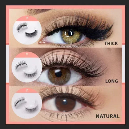 ⏰ 50% TANIEJ! 💧 Wodoodporne, samoprzylepne rzęsy – trzymają się cały dzień bez kleju! 👁️✨