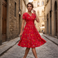 👗 Blumiges Kleid mit V-Ausschnitt – 50% ZNIŻKI! OFERTA LIMITOWANA!💃✨ Elegancki fason, twist w talii i kwiatowy wzór – idealny na lato, wesela i codzienne stylizacje. Lekka, zwiewna i pełna kobiecego uroku. Pasuje na każdą okazję! 🌸☀️