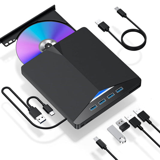 📢📢50% TANIEJ!! 💿✨ Zewnętrzny napęd DVD, USB 3.0 i Typ-C, nagrywarka CD