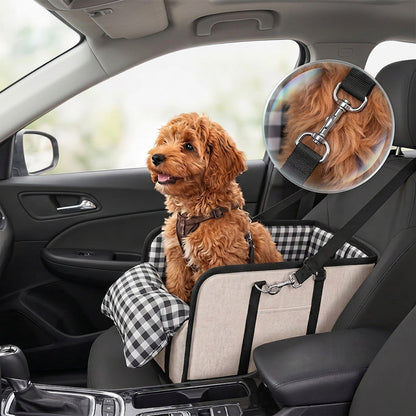 🐶 Bezpieczny fotel podwyższający dla zwierząt do transportu