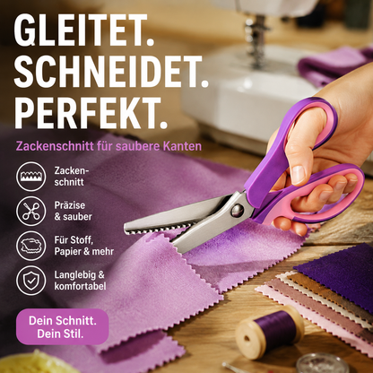 ✂️✨Nożyczki krawieckie z ząbkami do samodzielnego wykonania – precyzyjne i łatwe w użyciu🧵