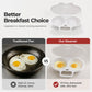 🍳 50% TANIEJ! Foremka do gotowania jajek w mikrofalówce z pokrywką i uchwytem – Szybka, bezpieczna i oszczędna – Idealna na szybkie śniadanie, jajka na miękko i twardo w minuty ✨