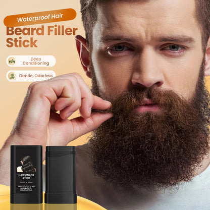 🎁🧔Waterproof Hair & Beard Filler Stick✨ – Long-Lasting Beard Patch Filling Pen, Gentle Odorless Beard Color Stick for Sparse Beard & Hairline