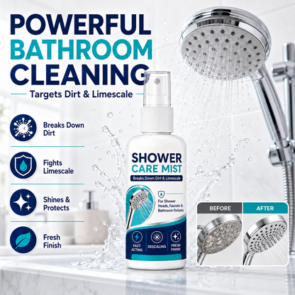 🚿 Środek do usuwania kamienia z prysznica – 50% ZNIŻKI! KUP 1 → 1 GRATIS! OFERTA LIMITOWANA!🧼💪Szybko i skutecznie rozpuszcza osady mineralne, kamień i plamy z twardej wody z głowic prysznicowych, baterii i szklanych powierzchni.✨