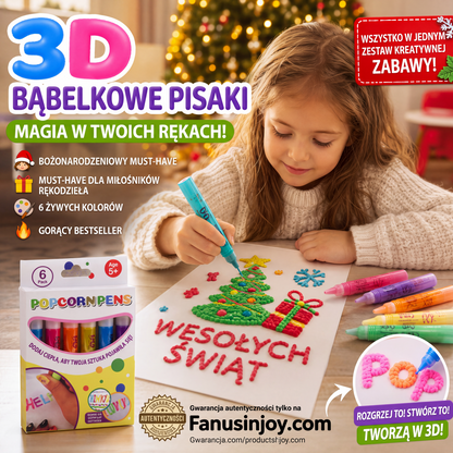 🎁 Kup 1 – drugie gratis! 🔮 Magiczne pióro 3D – rysuj w jednym pociągnięciu! 🎄✨