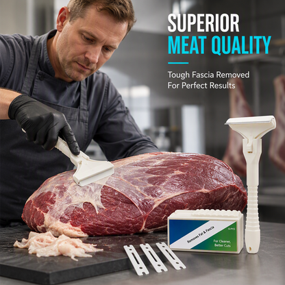 🥩Blacha ze stali nierdzewnej do mięsa – proste narzędzie do usuwania tłuszczu i ścięgien z mięsa wołowego i wieprzowego 🔪✨