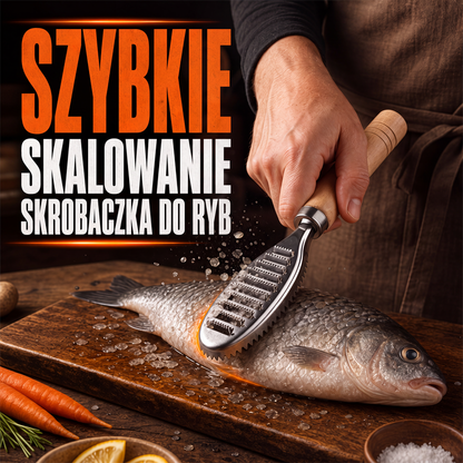 🎁 Kup 1 – 1 gratis! 🐟 Łuszkarka ze stali nierdzewnej – błyskawiczne czyszczenie ryb bez wysiłku! 🔪💥