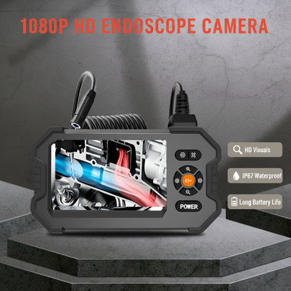 ⚡ Przenośna Kamera Endoskopowa 1080P HD z Ekranem 4,3" – Wodoodporna, Poręczna, Wysoka Jakość Obrazu ✨