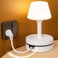 ⏰ 50% TANIEJ! 💡 Lampka nocna z USB i gniazdkami – oświetlenie i ładowanie w jednym! 🔌