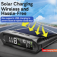 🚗50% TANIEJ TERAZ!🚗✨Samochodowy Wyświetlacz GPS HUD z Ładowaniem Solarnym