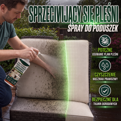🎁 Kup 1 – drugie gratis! 🧴 Spray do usuwania pleśni z poduszek tarasowych – działa błyskawicznie i bez szorowania! 🌿✨