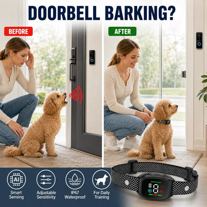 🐕 Inteligentna obroża antyszczekowa dla psów – skuteczna i bezpieczna! 🔇✨