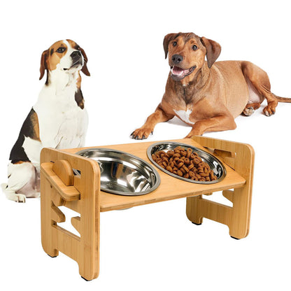 ⏰ 50% TANIEJ! 🐶 Podwyższona miska regulowana – dla psa i kota, zdrowa i wygodna! 🍽️