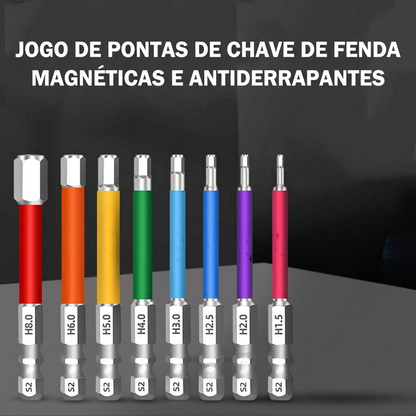 🔧 Magnetyczne końcówki do wkrętarki — 50% ZNIŻKI! OFERTA OGRANICZONA CZASOWO! 💪 Kolorowe, sześciokątne, wyjątkowo twarde — do wkrętarek i wiertarek. ✨ Antypoślizgowe, szybka wymiana, mocny magnes. Niezbędne w każdym warsztacie! 🛠️