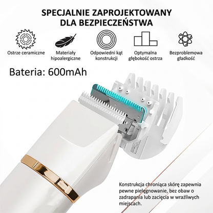 🧔 Elektryczny trymer do brody 3 w 1 z podstawką – precyzyjne strzyżenie i stylizacja w jednym! ⚡✨