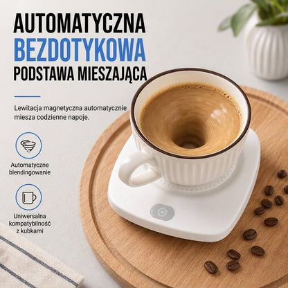 ✨ Ładowalna baza z lewitującym mieszadłem magnetycznym – automatyczne mieszanie w Twojej filiżance! ☕🌀🔋