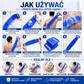 🧰 Dwustronny silikonowy pędzel do pleców – peeling ciała do kąpieli z miękkimi silikonowymi włosiami