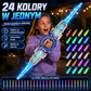 ⚔️ Ładowalny miecz świetlny z podwójnym ostrzem – moc światła w Twoich rękach! ✨🔥