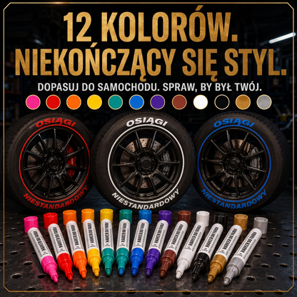 🚗 Marker olejowy do opon – wodoodporny i trwały efekt! ✨