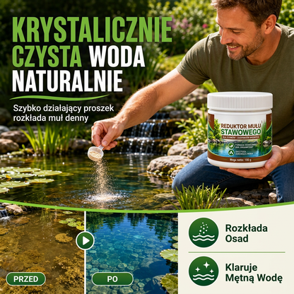 💧 Proszek do klarowania wody stawowej – idealny do stawów i basenów z rybami! ✨🐟