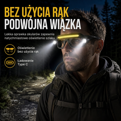 🔥 Nowość! Wielofunkcyjna lampka do okulariów USB – długa praca na baterii litowej, idealna na wędrówki i outdoor! 💡