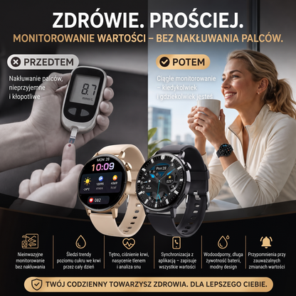 ✨⌚50% ZNIŻKI | Ultratunn Smartwatch dla Mężczyzn – Rozmowy Bluetooth, 50+ Trybów Sportowych i Wodoodporny IP68