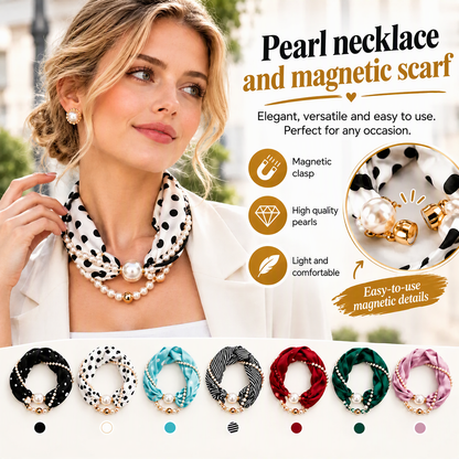🎁 Kup 1 – 1 gratis! 🎀 Perłowy naszyjnik z kokardą – elegancja na co dzień i od święta! ✨