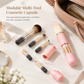 💄 Pędzel do makijażu 6 w 1 – do pudru, różu i ust, praktyczny do zabrania ze sobą 💋