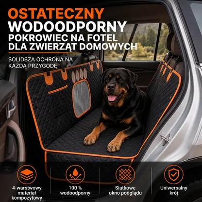 🐶 Wodoodporny pokrowiec na tylne siedzenie dla psa – odporny na zarysowania, antypoślizgowy i łatwy do czyszczenia, zapewnia komfortową jazdę! ✨🚗