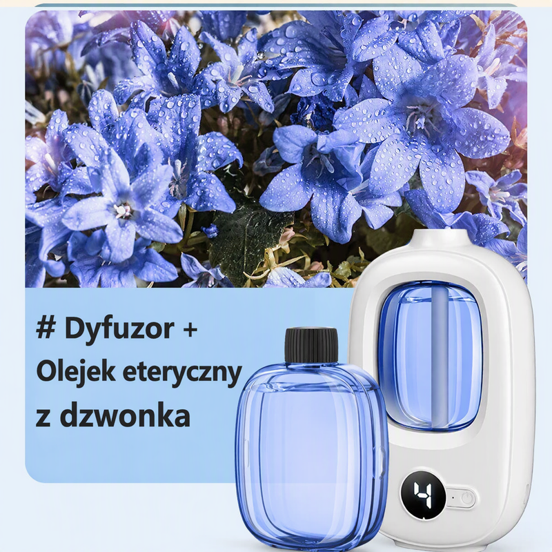 🎶 Automatyczny dyfuzor aromaterapeutyczny 🌿✨ | Rozpylanie ultradźwiękowe · Natrysk z czasem · Inteligentny wyświetlacz · Montaż ścienny i na blacie
