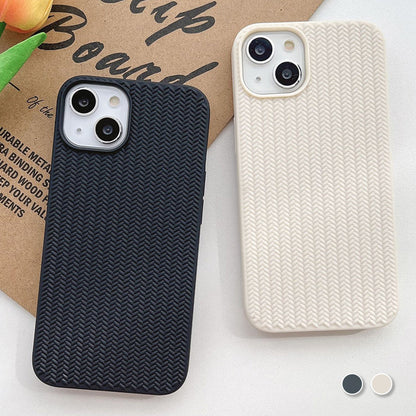 Braided Stripe Simple Phone Case for iPhone